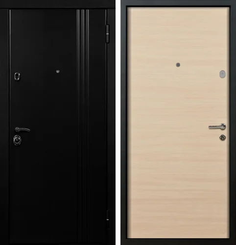 Стальная входная дверь в квартиру сандал белый внутри №3