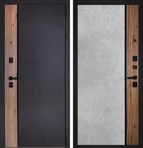 Металлическая дверь для частного дома с терморазрывом №122