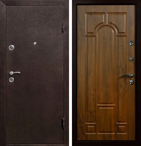 Входная дверь в деревянный дом уличная №35