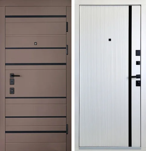 Дверь металлическая входная квартирная №127