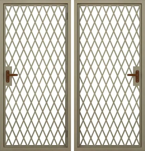 Входная решетчатая дверь №11
