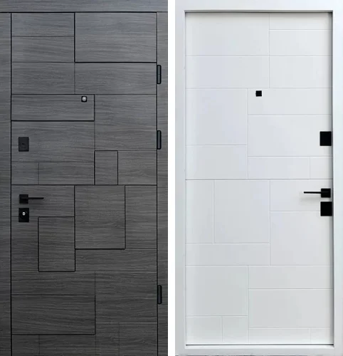 Входная дверь седой дуб №130