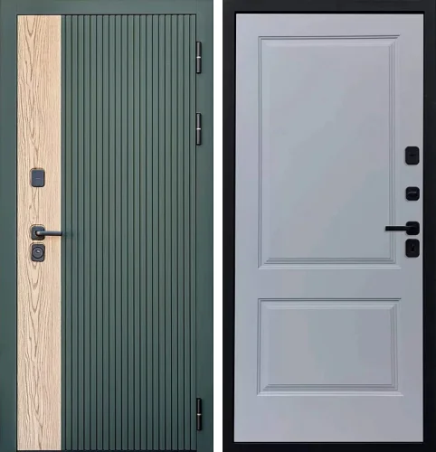 Теплая дверь для загородного дома №126