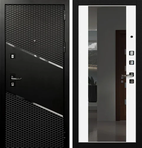 Дверь черная с терморазрывом №75