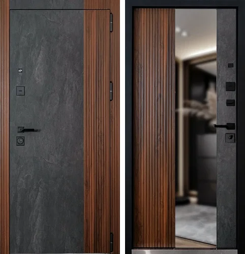 Входная морозоустойчивая дверь с тремя контурами уплотнения №135