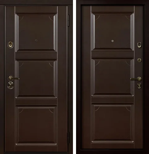 Дверь стальная покрас по RAL (коричневый)