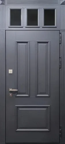 Дверь с фрамугой со стеклом №29