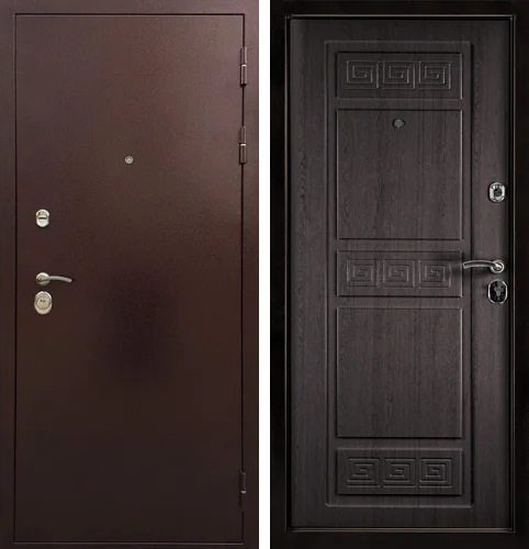 Металлическая дверь антик медь №43