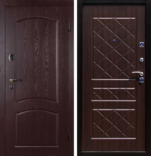 Дверь с отделкой МДФ в квартиру металлическая №10