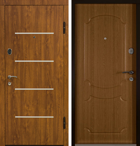 Входная дверь в дом из бруса №21