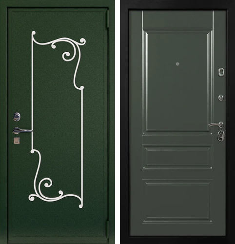 Зеленая железная дверь №6