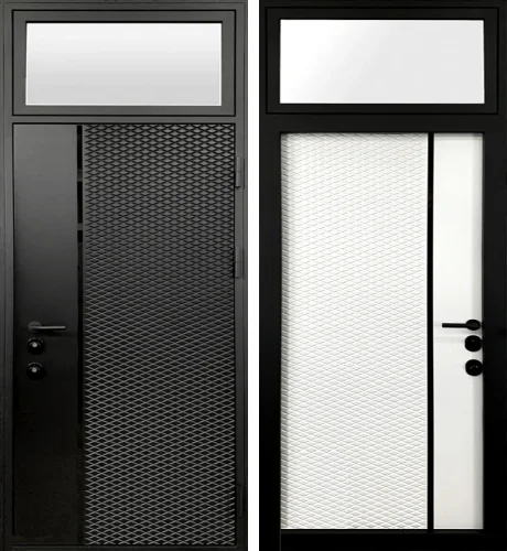 Дверь со стеклянной фрамугой №20