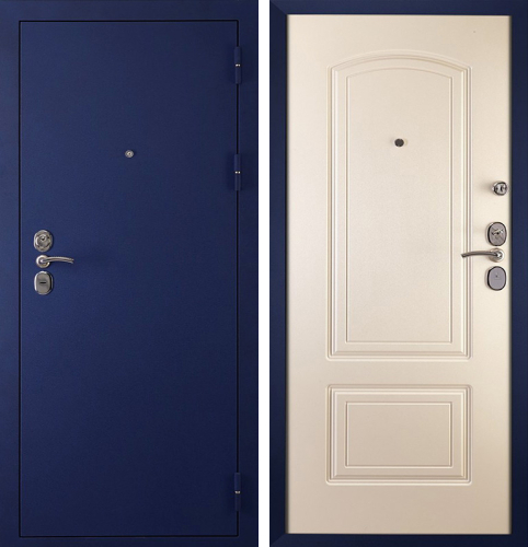 Дверь металлическая входная синяя №41