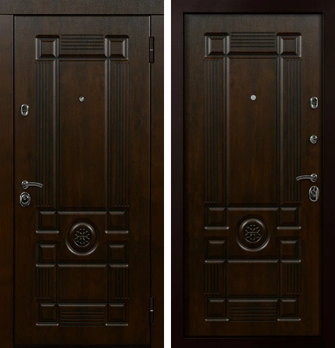 Металлическая дверь  цвет Венге №28