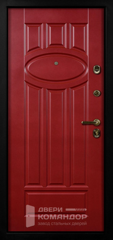 Красная металлическая дверь №2 - внутренняя сторона